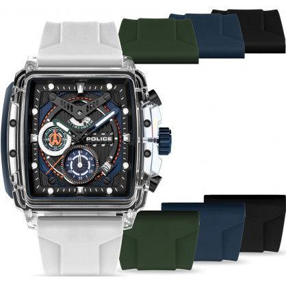 Police Gents Clout Black Dial Box Set Watch