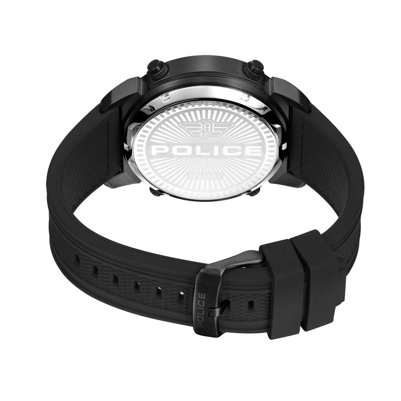 Police Gents Rotor Black Dial Watch