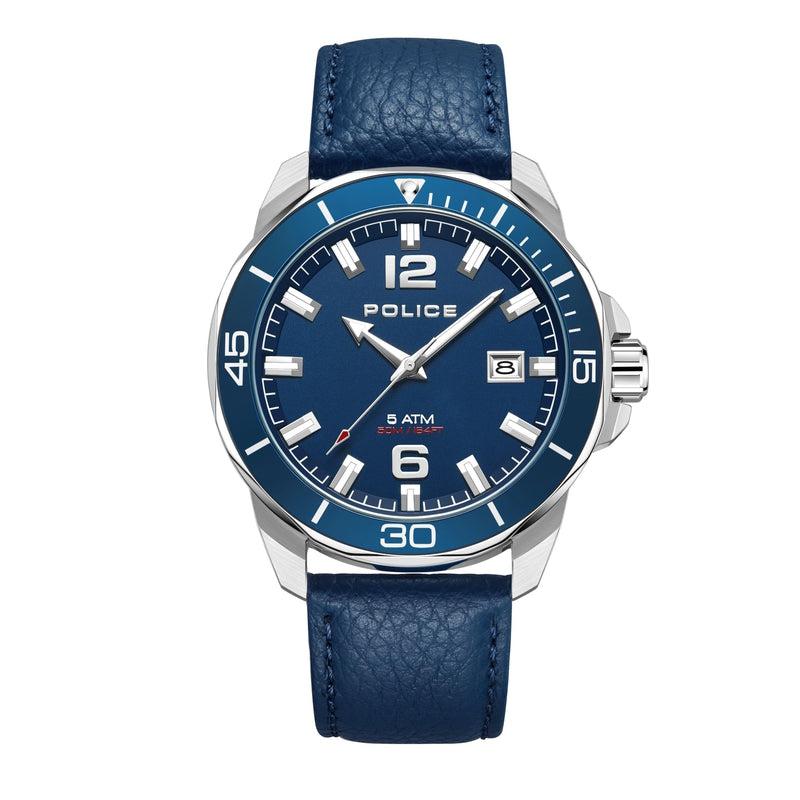 Police Gents Thornton Blue Dial 3 Hands, Date Watch