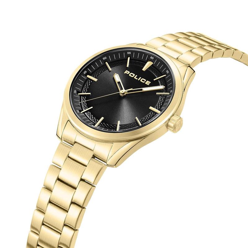 Police Gents Watch 3 Hands Stainless Steel Strap