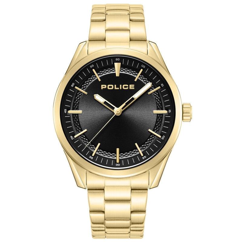 Police Gents Watch 3 Hands Stainless Steel Strap