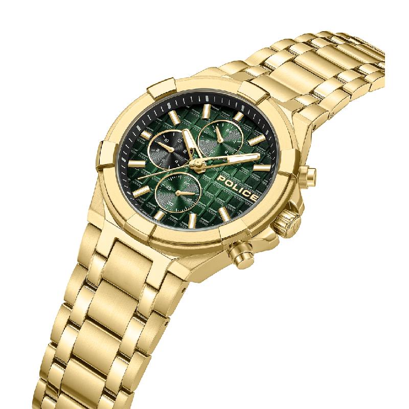 Police Guardian Men's Multifunction Stainless Steel Watch