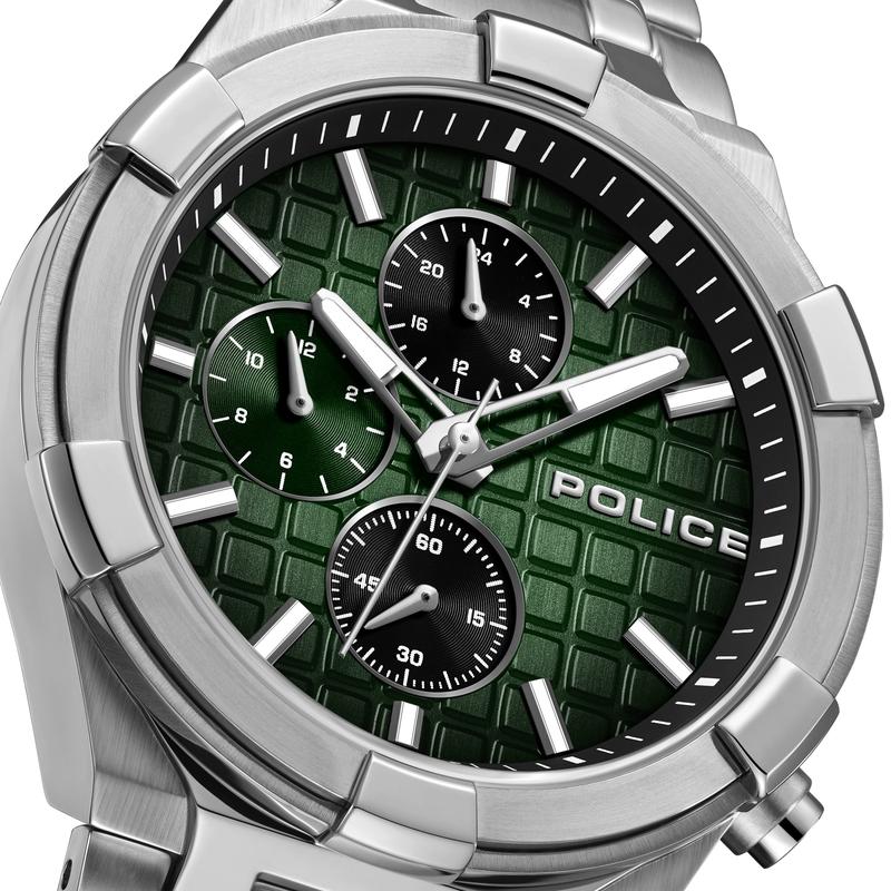 Police Guardian Green Dial Men's Watch