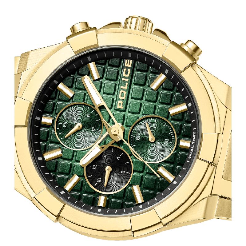 Police Guardian Men's Multifunction Stainless Steel Watch