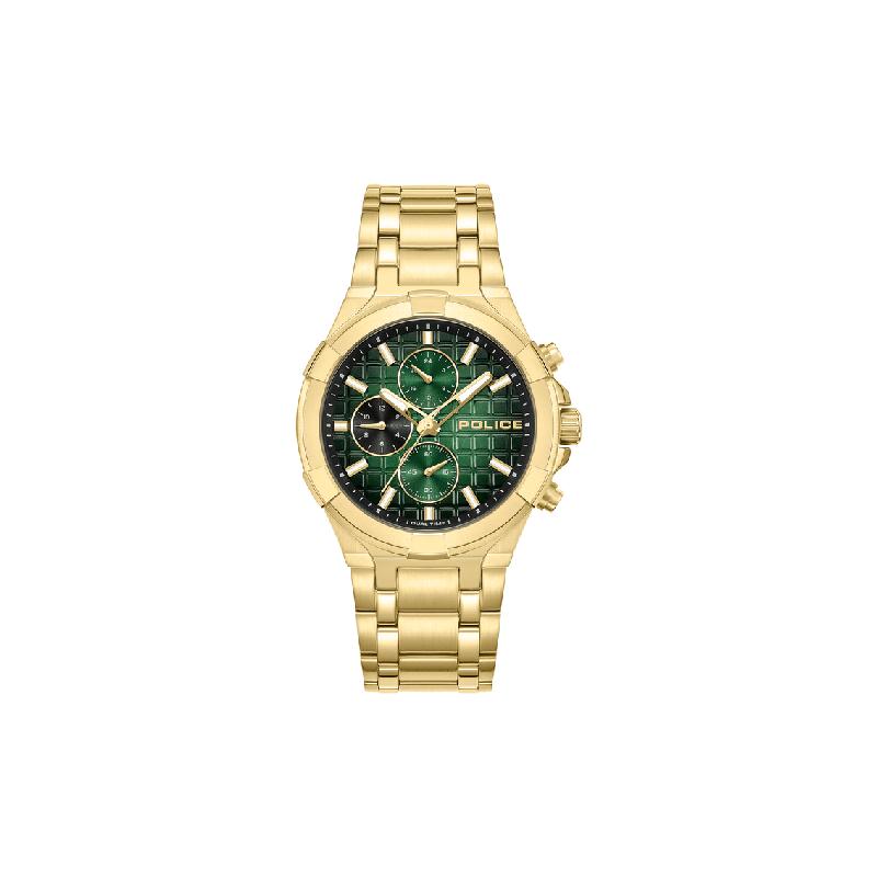 Police Guardian Men's Multifunction Stainless Steel Watch