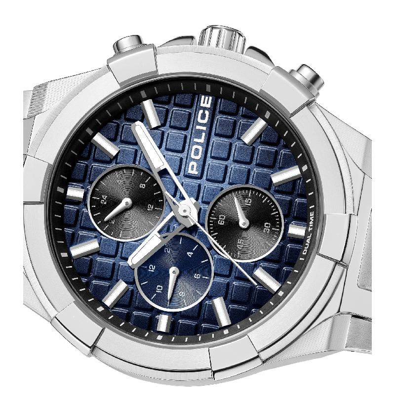 Police Guardian Men's Multifunction Steel Watch