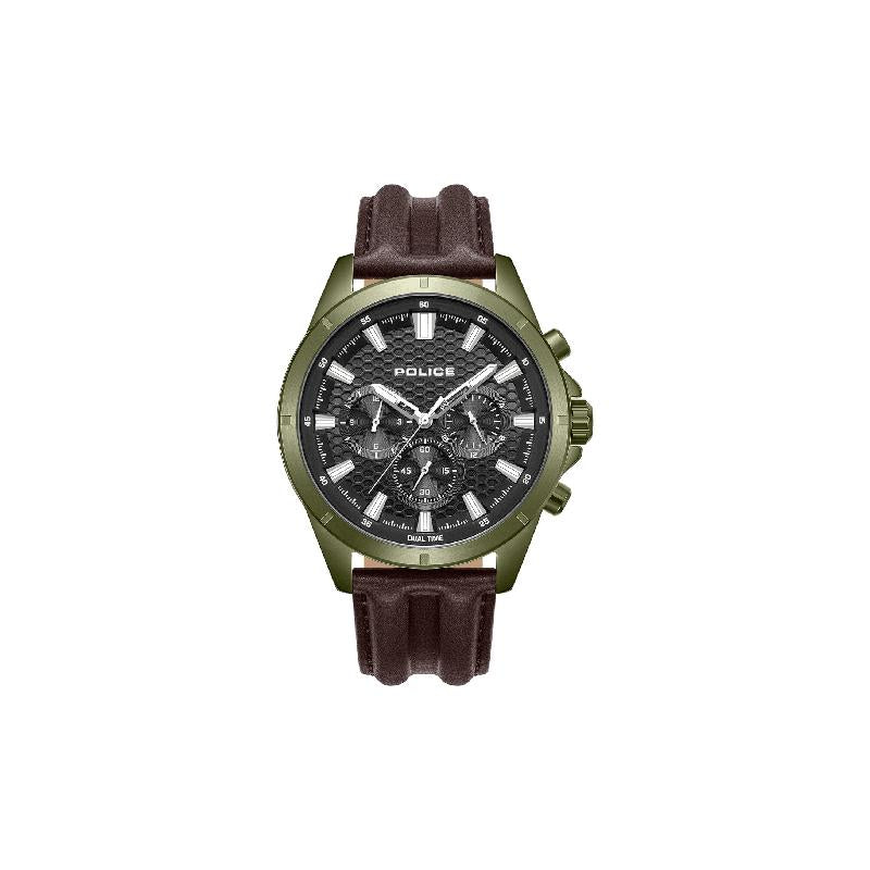 Police Malawi Men's Multifunction Green Dial Watch