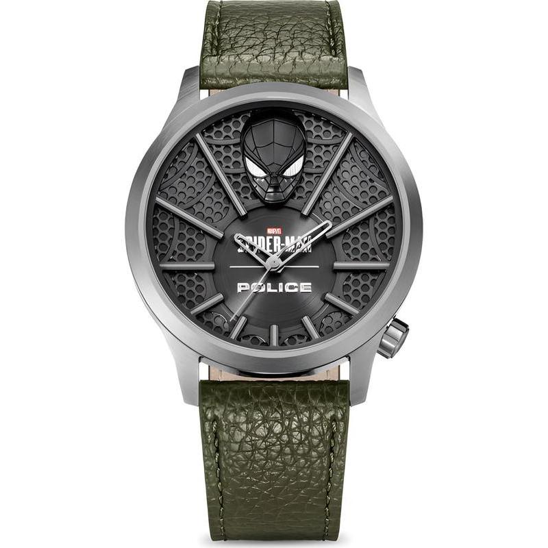 Police Men Spider-Man Webbed Wonder Edition Charcoal Sunray Men's Dial Watch - ONLINE EXCLUSIVE