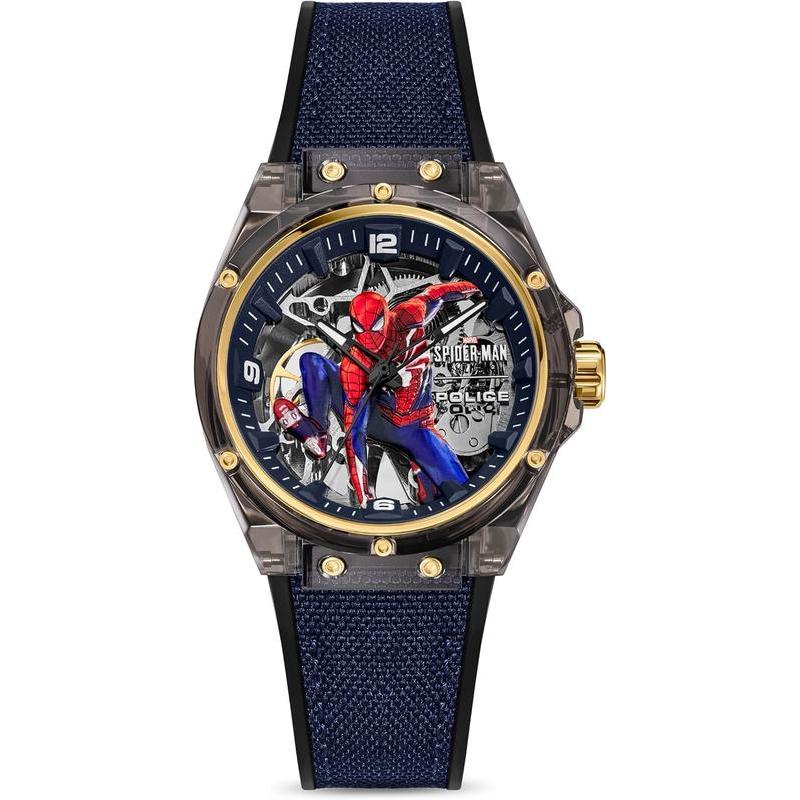 Police Men Spider-Sense Edition Automatic Printed Dial Men's Watch - ONLINE EXCLUSIVE