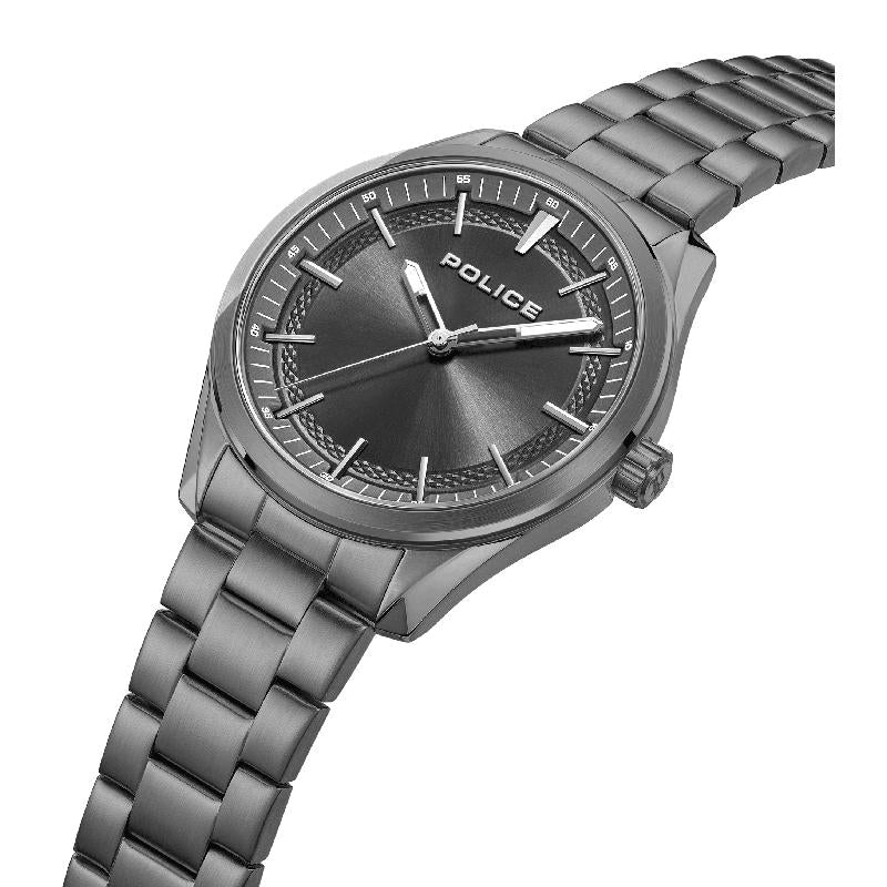 Police Men's Grille Ion-Plated Gunmetal Stainless-Steel Watch
