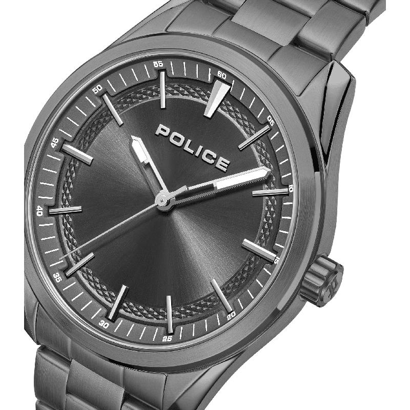 Police Men's Grille Ion-Plated Gunmetal Stainless-Steel Watch