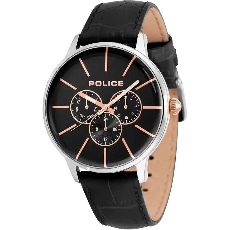 Police Mens Swift Black Dial Analogue PL14999JS02