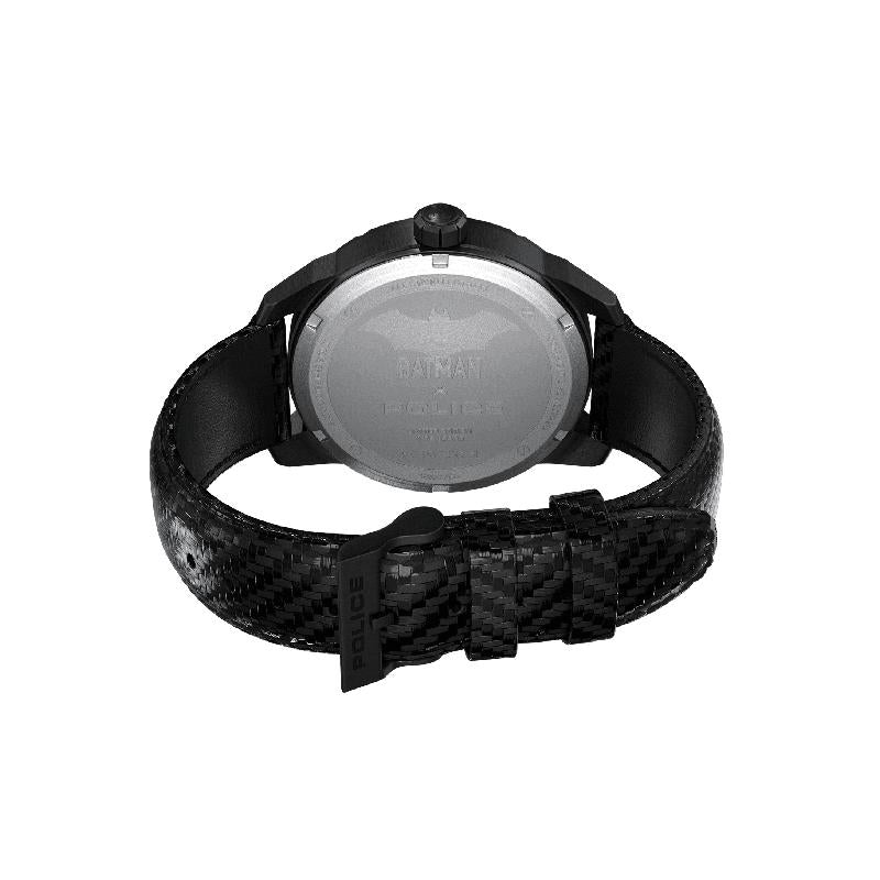 Police Men's The Bat Limited Edition Black Batman Carbon Fiber Watch