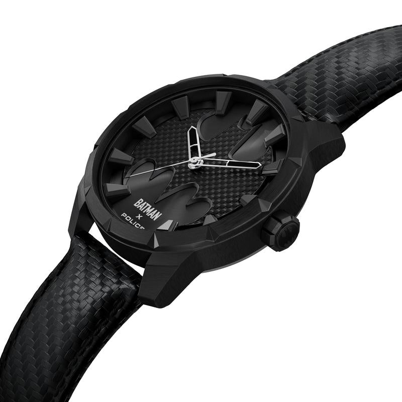 Police Men's The Bat Limited Edition Black Batman Carbon Fiber Watch