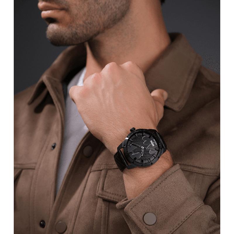 Police Men's The Bat Limited Edition Black Batman Carbon Fiber Watch