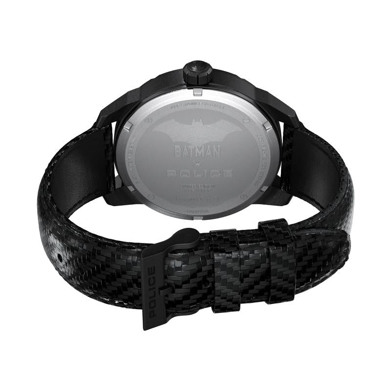 Police Men's The Bat Limited Edition Black Batman Carbon Fiber Watch