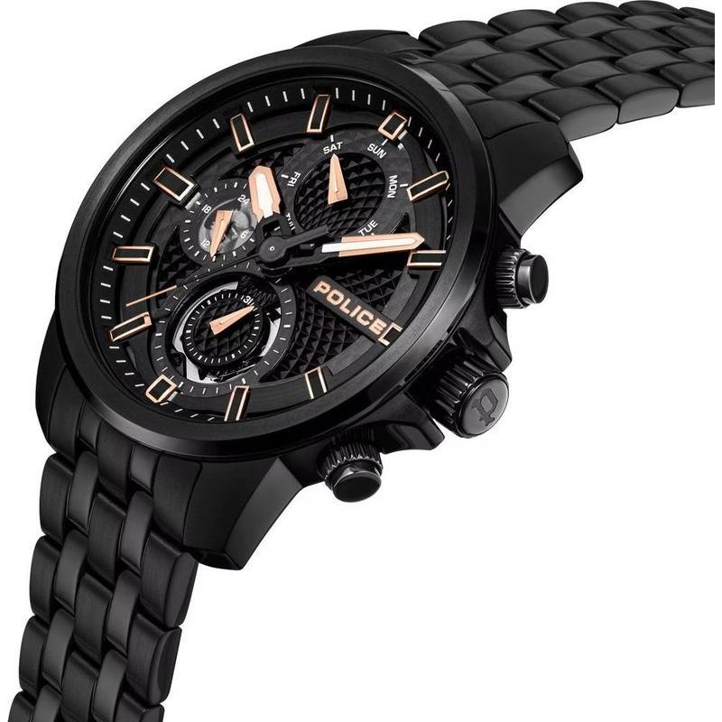 Police Newport Black Dial Men's Watch
