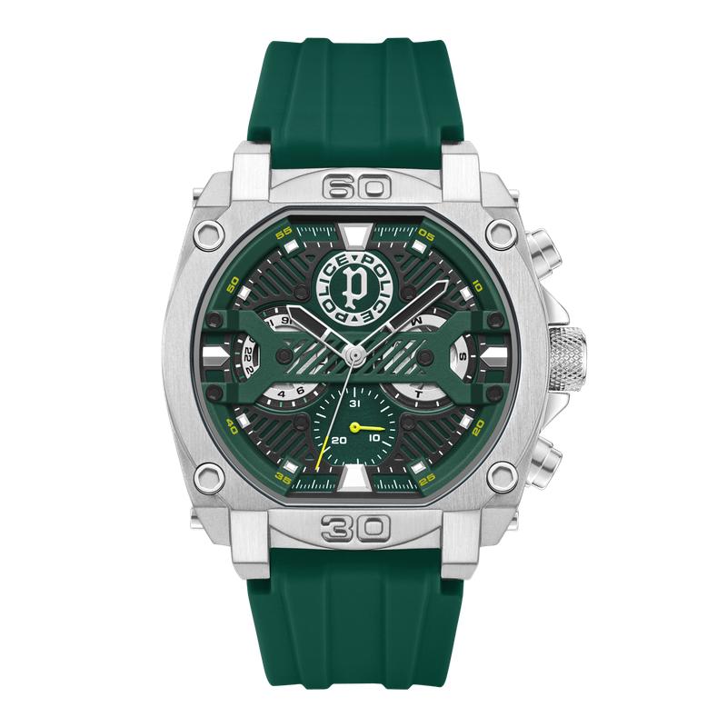 Police Norwood Watch - Green, Silver