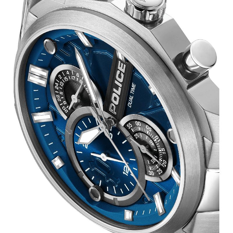 Police Reactor Men's Stainless Steel Multifunction Watch