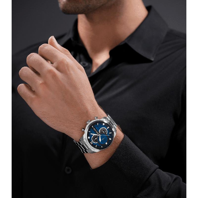 Police Reactor Men's Stainless Steel Multifunction Watch