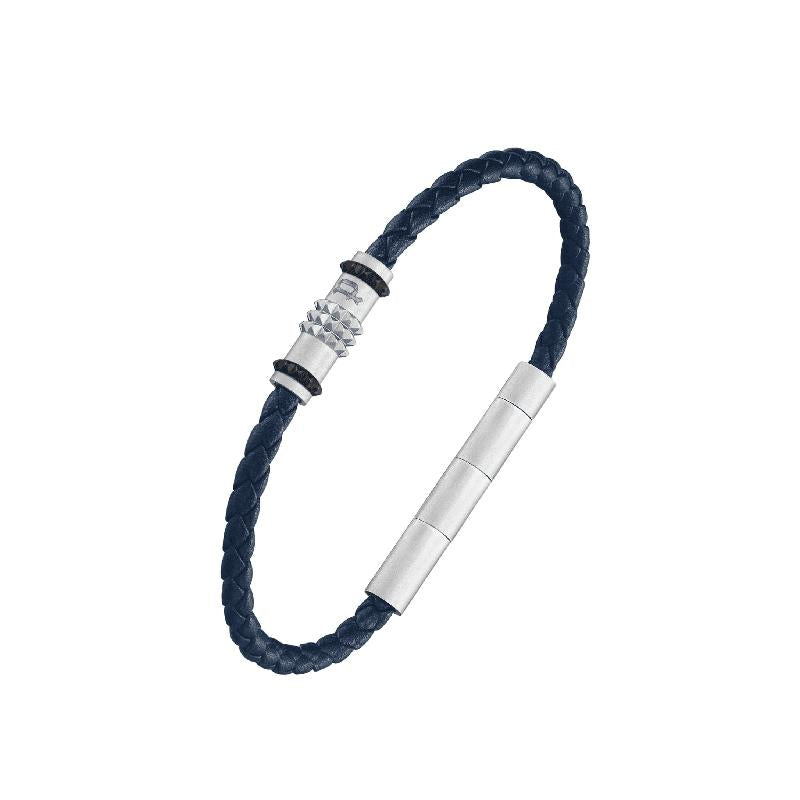 Police Ryder Blue Leather Bracelet
