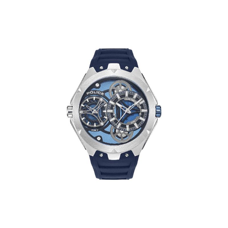Police Scepter Men's Dual-Time Steel Case Watch