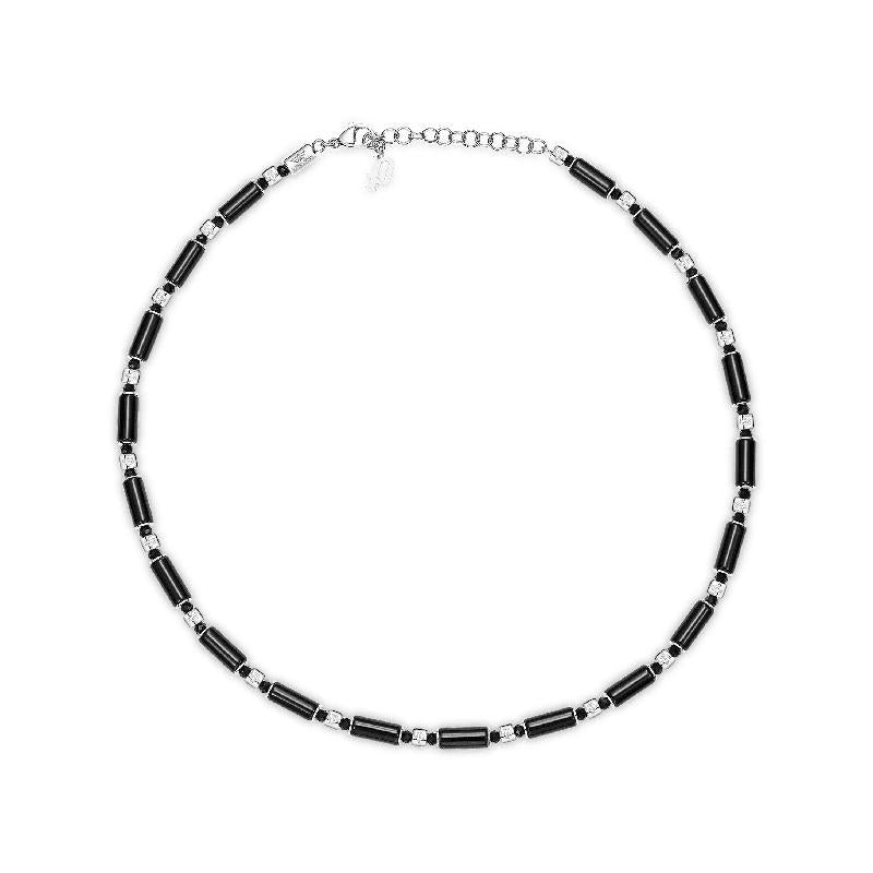 Police Silo Black Stainless Steel Necklace