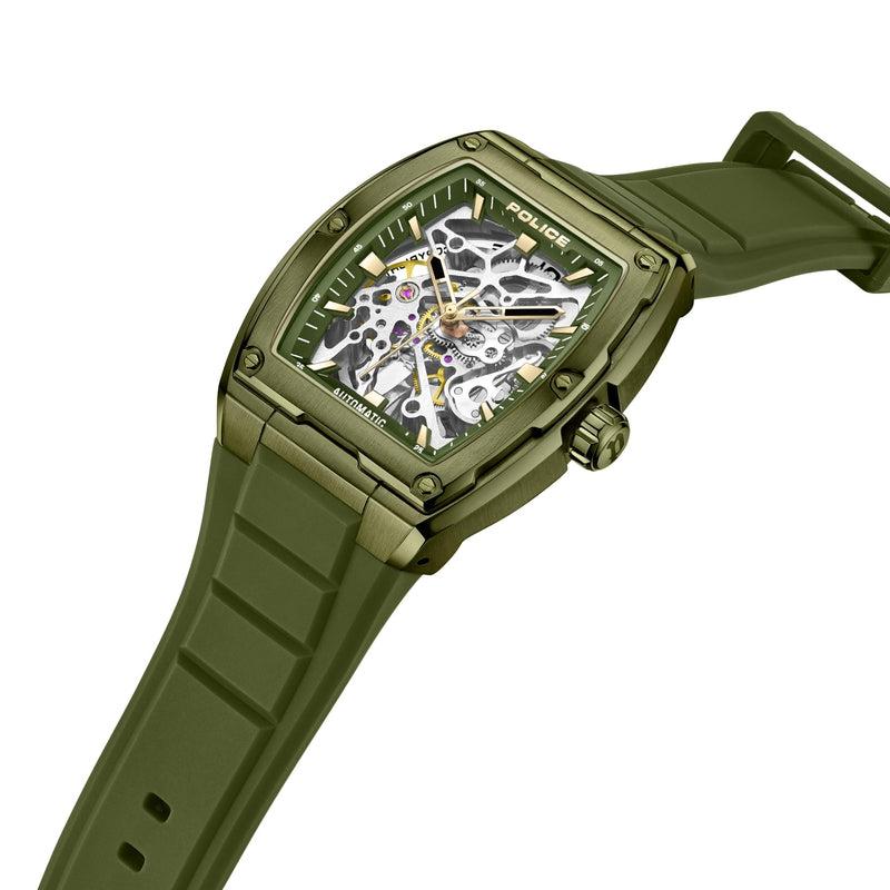 Police Skeletor 3 Hands-Automatic Silicone Strap