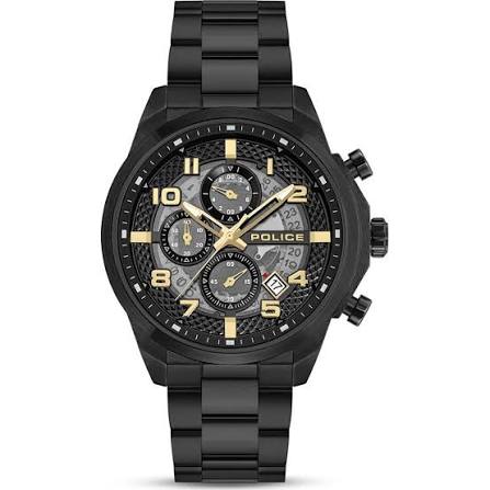 Police Soul Black Dial Men's Watch