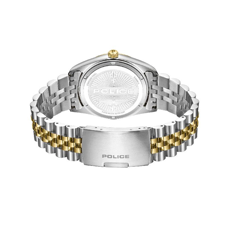Police Stria Silver Dial Two-Tone Watch