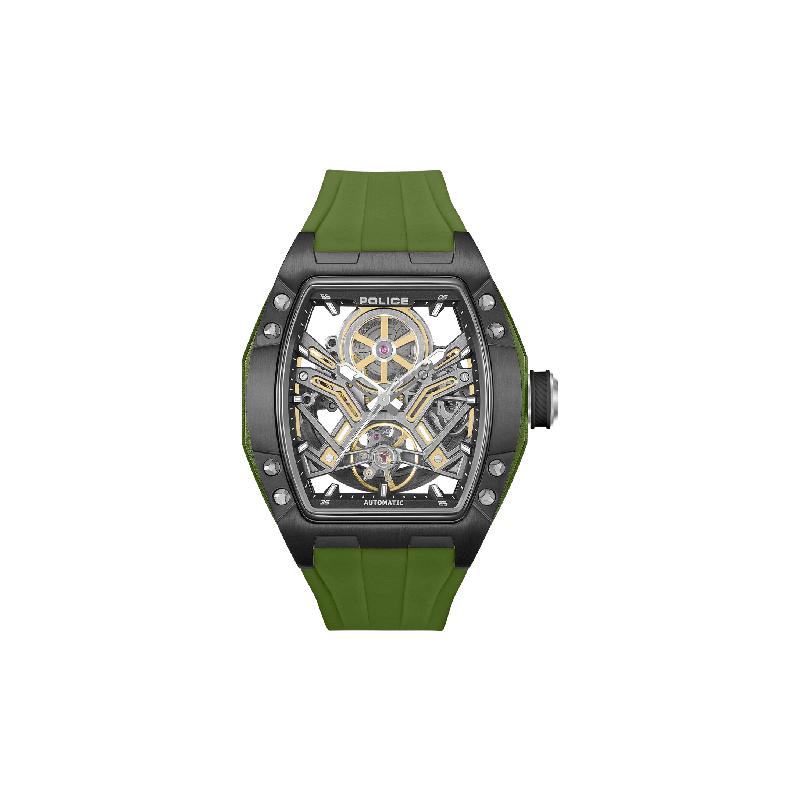 Police Tampa Men's Automatic Tonneau Watch