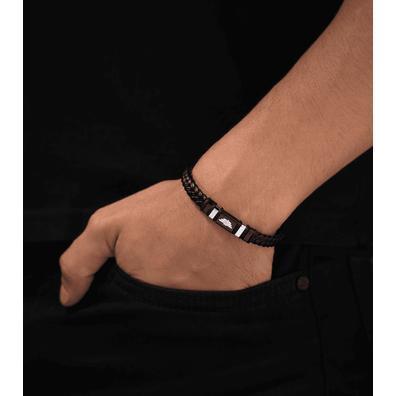 ONE TRICK PONY Slap bracelet ブラック Police Wavebreaker Black Leather Police Bracelet