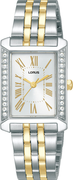 Lorus Ladies Rectangle Silver Dial Watch