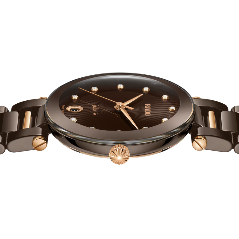 Rado LaCoupole Diamonds Brown Ceramic Watch R22242703