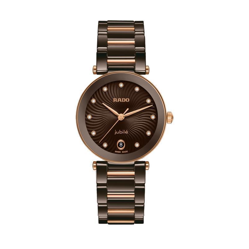 Rado LaCoupole Diamonds Brown Ceramic Watch R22242703