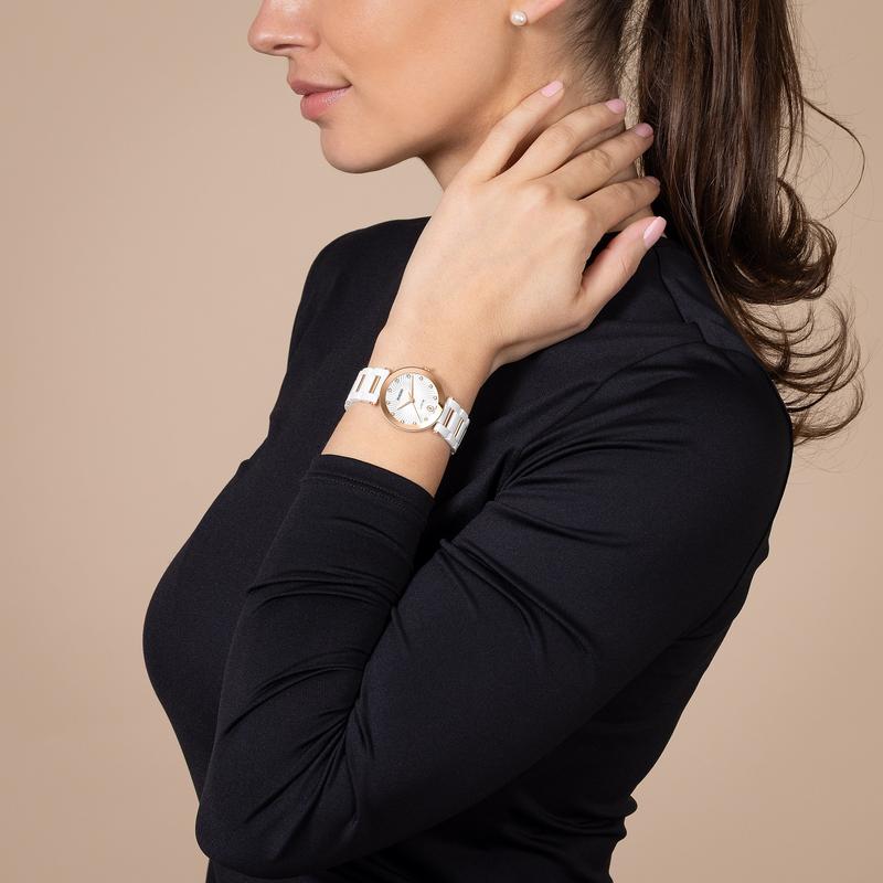 Rado LaCoupole Diamonds White High-Tech Ceramic Watch R22240703