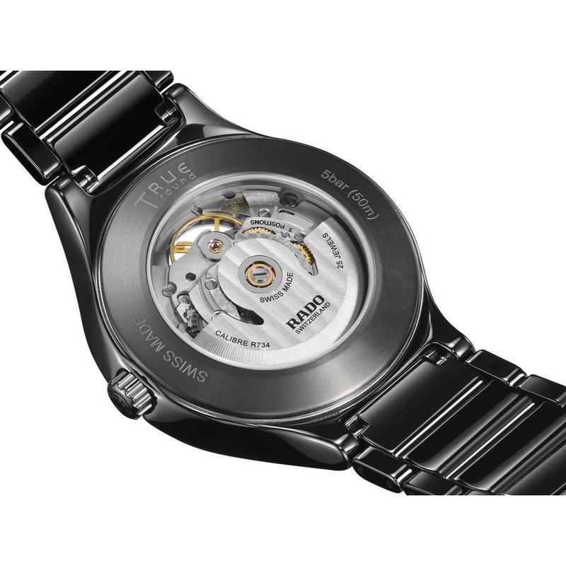 Rado True Round Automatic Open Heart Ceramic Watch R27107172