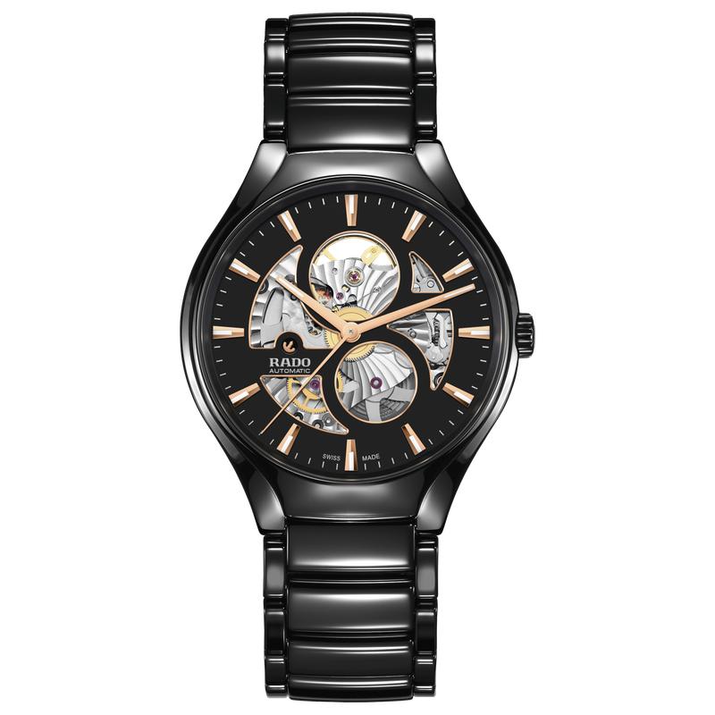 Rado True Round Automatic Open Heart Ceramic Watch R27107172