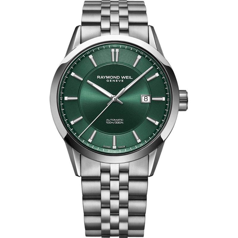 Raymond Weil Freelancer Automatic 42mm Green Dial Steel Watch