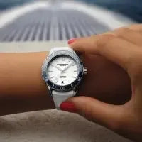 Raymond Weil Freelancer Diver Automatic 36mm White Dial Rubber Watch