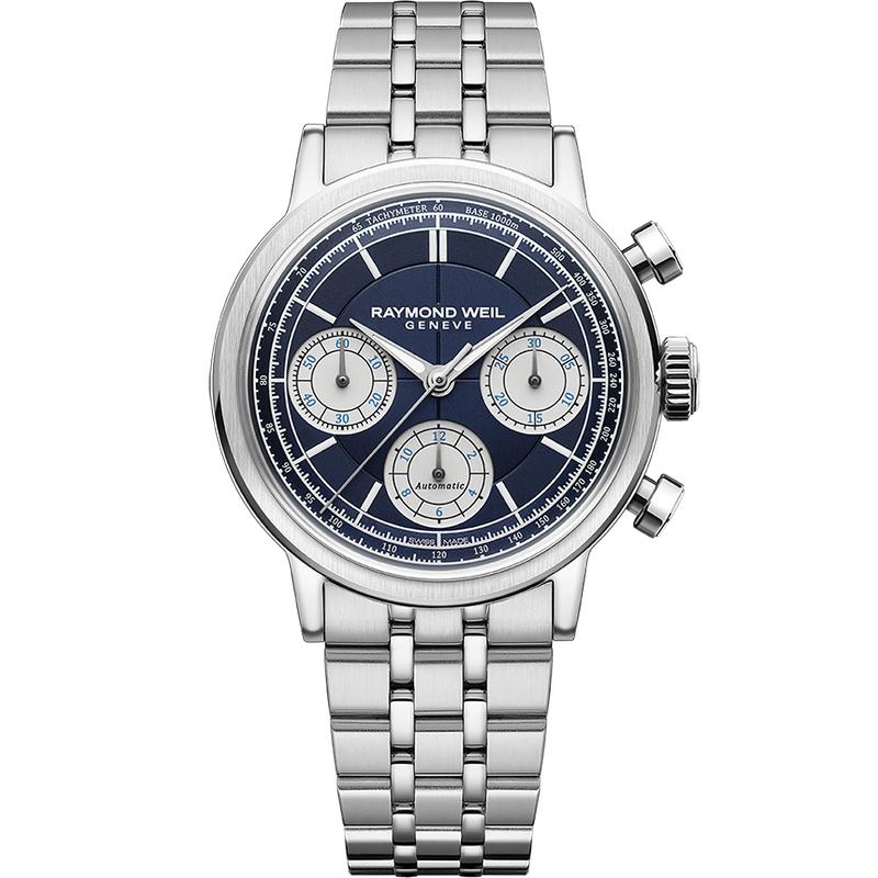 Raymond Weil Millesime Automatic Chronograph Tri-compax Watch - R7765ST50651