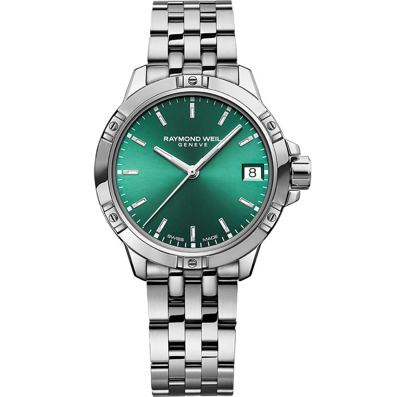 Raymond Weil Tango Classic Ladies Quartz Green Dial - R5960ST52051