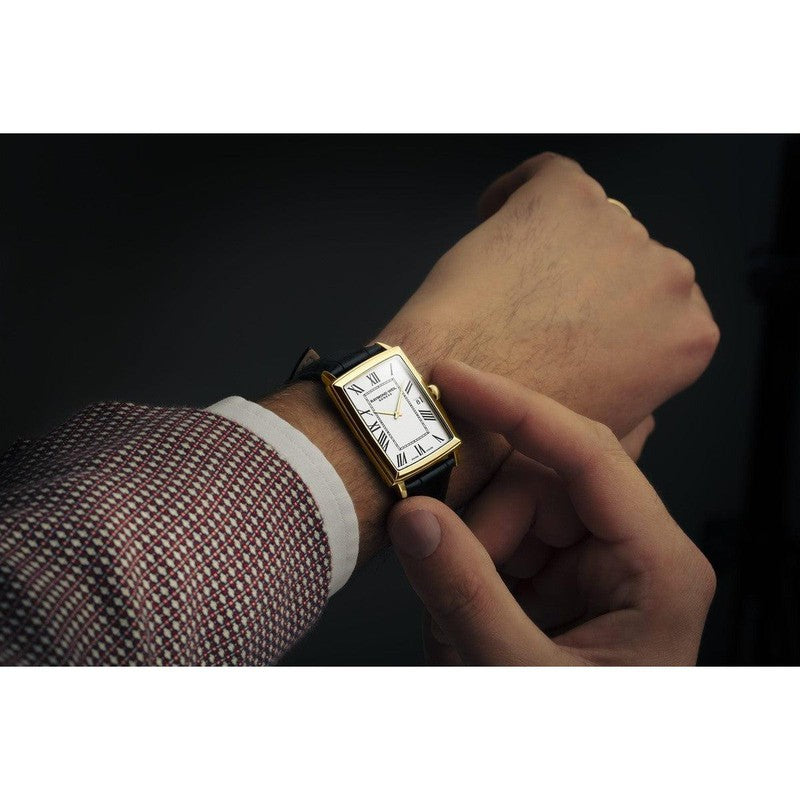 Raymond Weil Toccata Men's Classic Rectangular Gold PVD Watch - R5425PC00300
