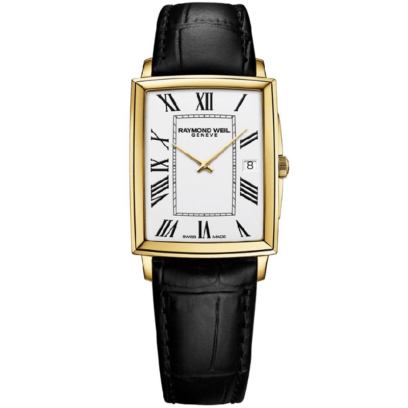 Raymond Weil Toccata Men's Classic Rectangular Gold PVD Watch - R5425PC00300