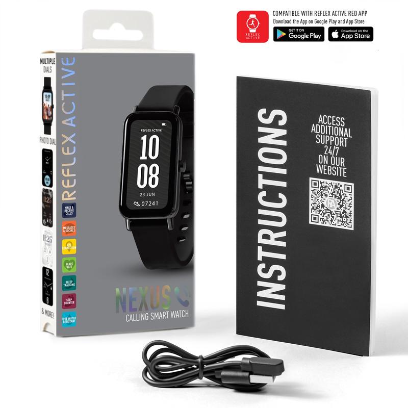 Reflex Active NEXUS Calling Black Strap Smart Watch