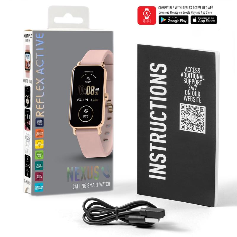 Reflex Active NEXUS Calling Pink Strap Smart Watch