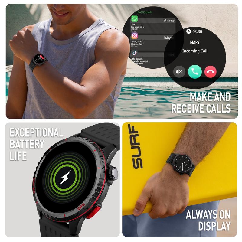 Reflex Active Sea Venture 400R 50m Swim‑Safe AMOLED GPS Smartwatch