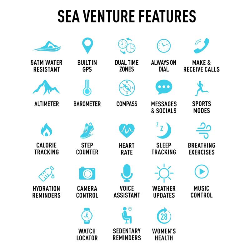 Reflex Active Sea Venture 400R 50m Water‑Resistant AMOLED GPS Smartwatch