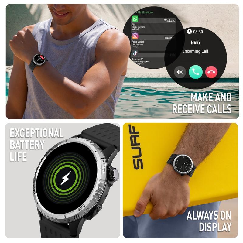 Reflex Active Sea Venture 400R AMOLED GPS Smartwatch – Black