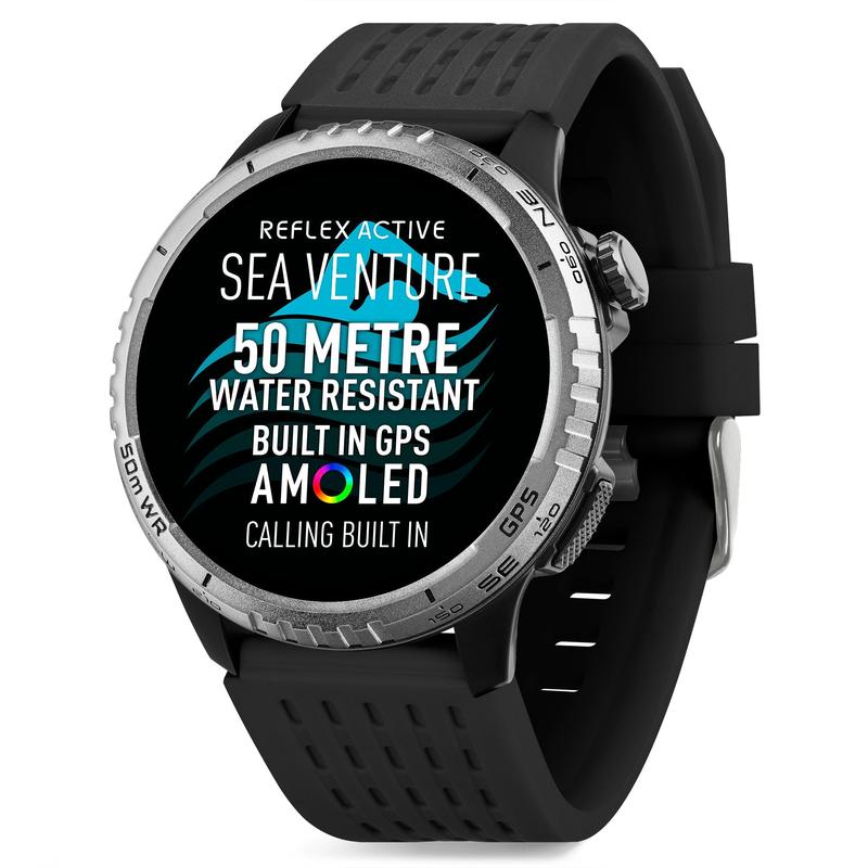 Reflex Active Sea Venture 400R AMOLED GPS Smartwatch – Black